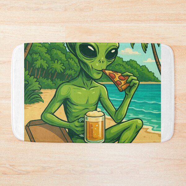 Item preview, Alien eat pizza  designed and sold by reyjf.