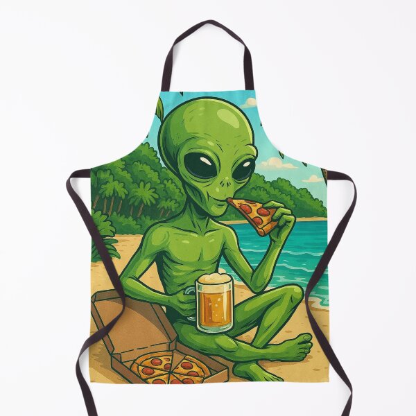 Item preview, Alien eat pizza designed and sold by The H-Style.