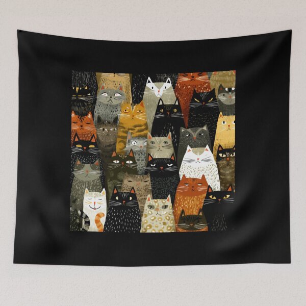 Item preview, Cats phone case pattern designed and sold by SmileshareShop.