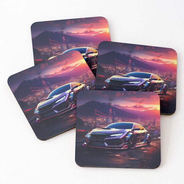 Item preview, Urban Night Car Scene Artwork designed and sold by RevUpDesign.