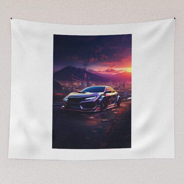 Item preview, Urban Night Car Scene Artwork designed and sold by RevUpDesign.