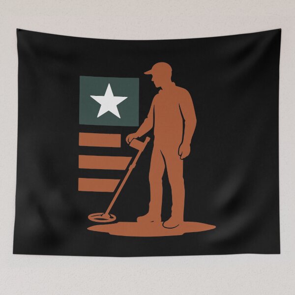 Item preview, Metal Detecting Treasure Hunt Star Design designed and sold by LuminOrb.
