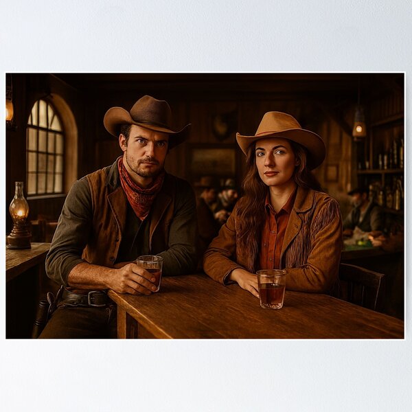 Artikelvorschau, Cowboy und Cowgirl entworfen und verkauft von reyjf.