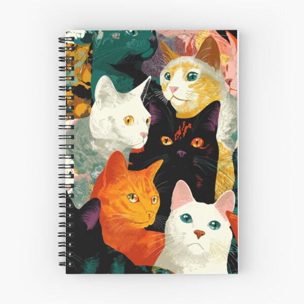 Item preview, Shades of cats faces pattern designed and sold by SmileshareShop.