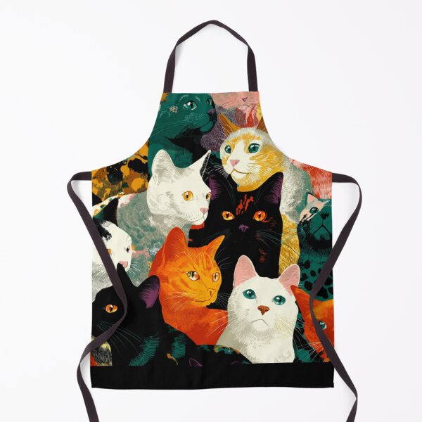 Item preview, Shades of cats faces pattern designed and sold by SmileshareShop.