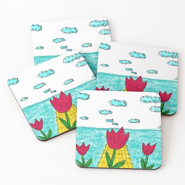 Item preview, Tulips near the sea designed and sold by bonnashejve.