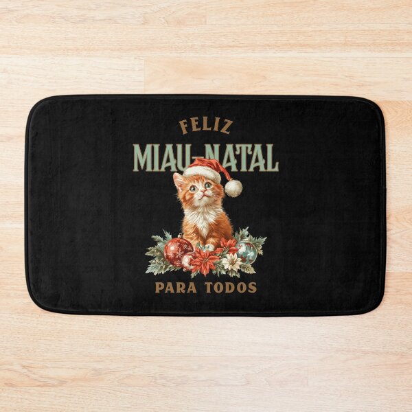 Item preview, Feliz Miau-Natal – Cute Christmas Cat in Vintage Style designed and sold by DAGHO.