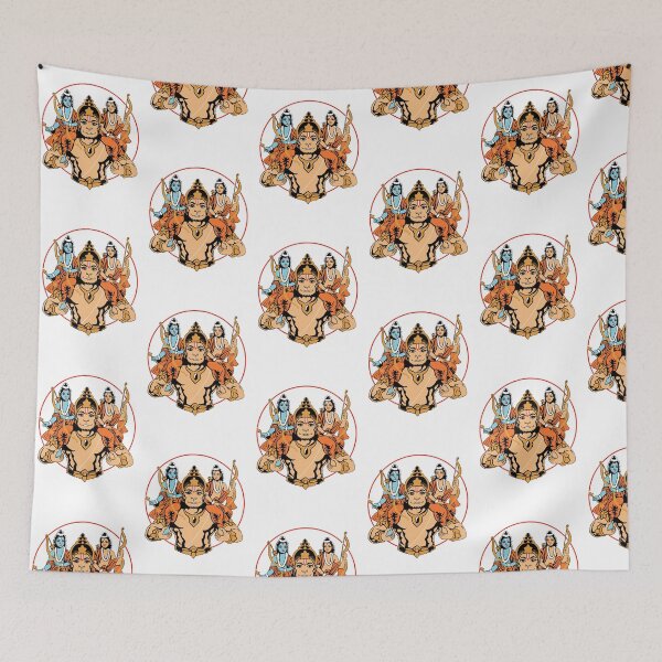 Item preview, Hanuman carries Ram & Lakshman designed and sold by nilamjram.