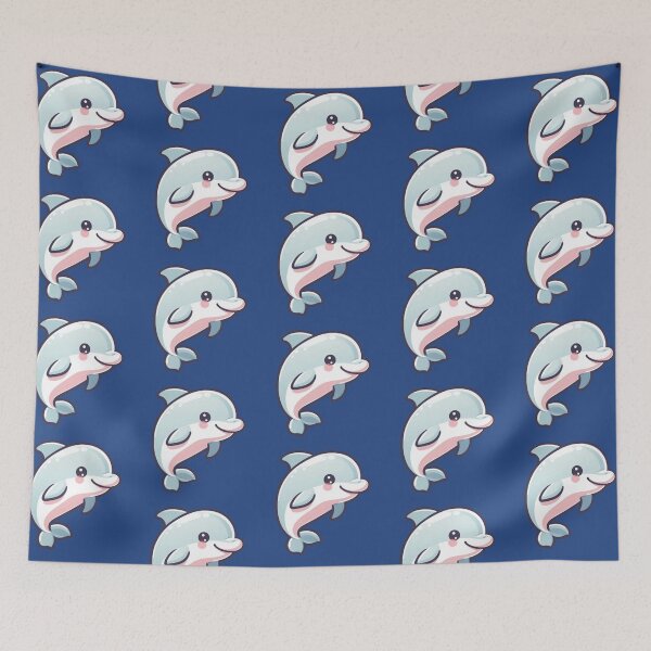 Item preview, Cute Cartoon Dolphin – Playful Ocean Friend designed and sold by Dogandesighn.