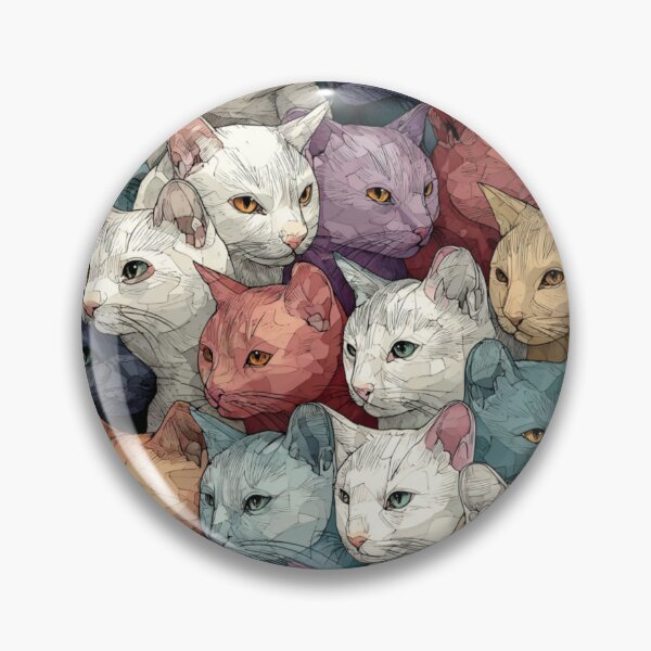 Item preview, Powdery cats pattern designed and sold by SmileshareShop.