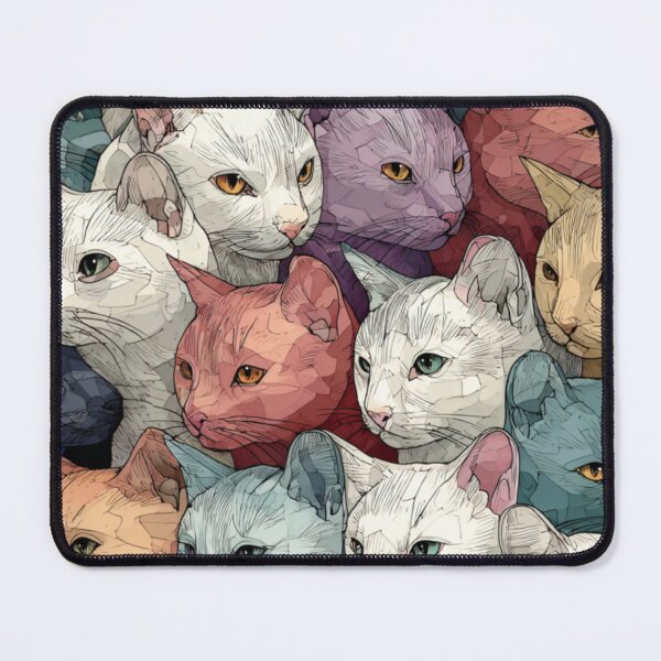 Item preview, Powdery cats pattern designed and sold by SmileshareShop.