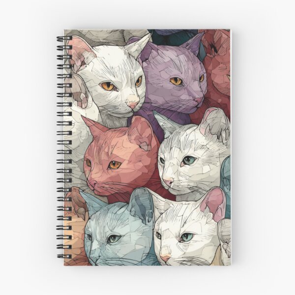Item preview, Powdery cats pattern designed and sold by SmileshareShop.