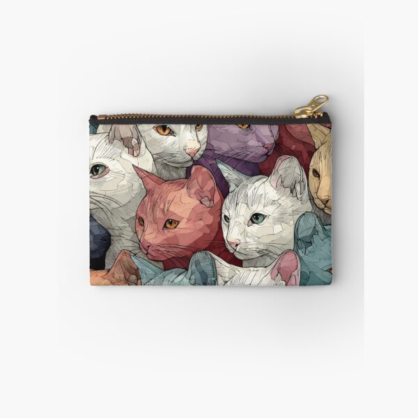 Item preview, Powdery cats pattern designed and sold by SmileshareShop.