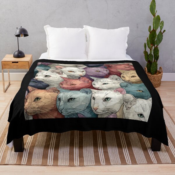 Item preview, Powdery cats pattern designed and sold by SmileshareShop.