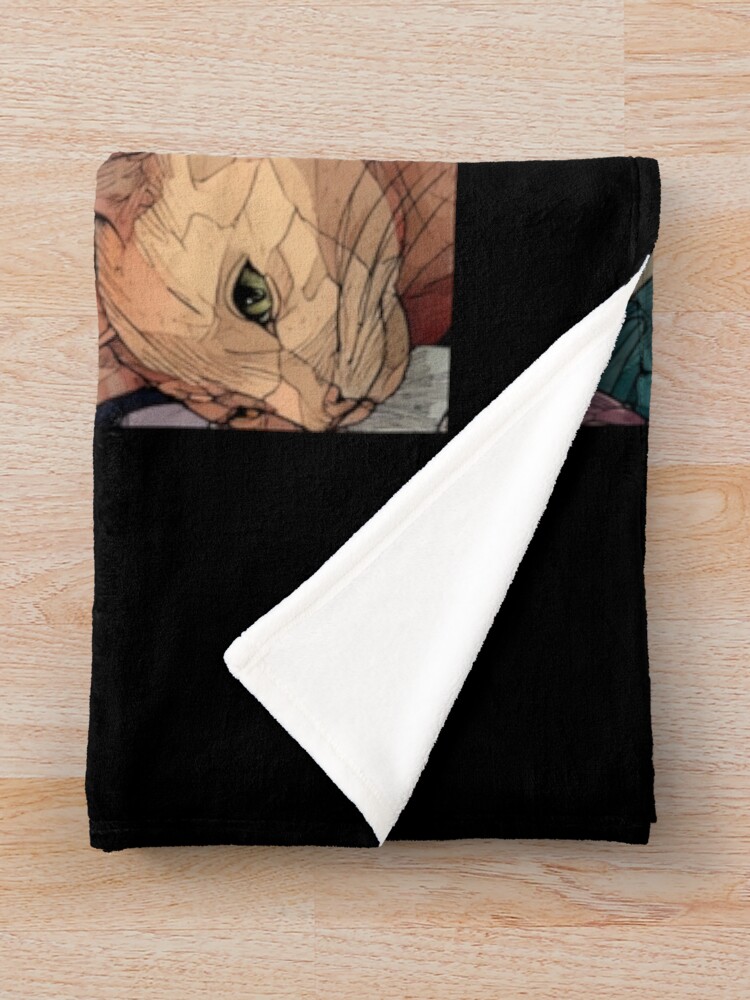 Thumbnail 3 of 6, Throw Blanket, Powdery cats pattern designed and sold by SmileshareShop.