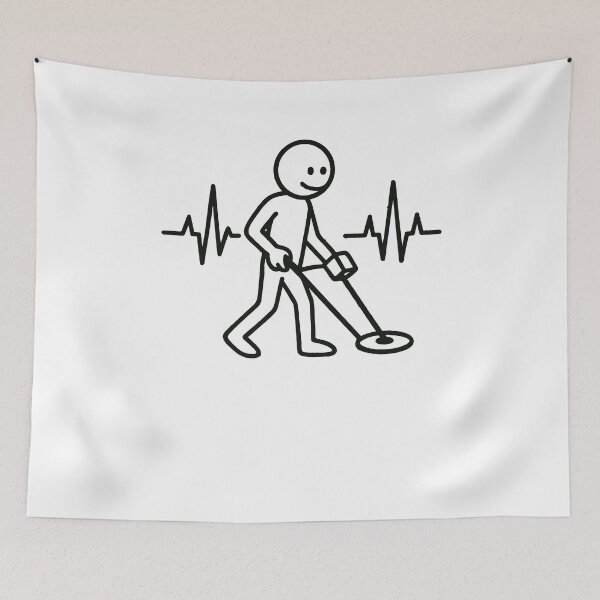 Item preview, Heartbeat Metal Detecting Treasure Hunter Design designed and sold by LuminOrb.