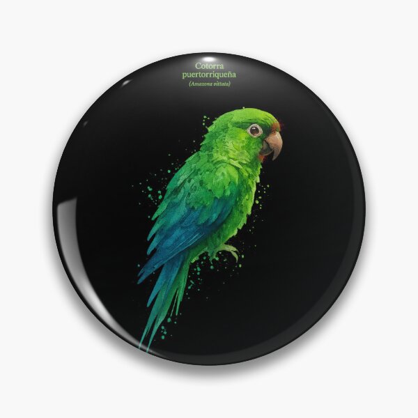 Item preview, Vibrant Watercolor Portrait of Puerto Rican Parrot designed and sold by Por.Ahi.PR.