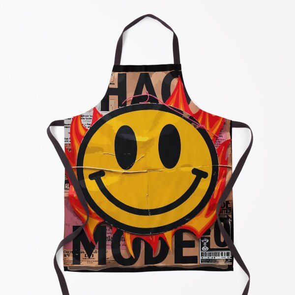 Item preview, Chaos Mode Smiley Face – Burning Pop Art Streetwear Graphic Tee designed and sold by Design-Pro-21.
