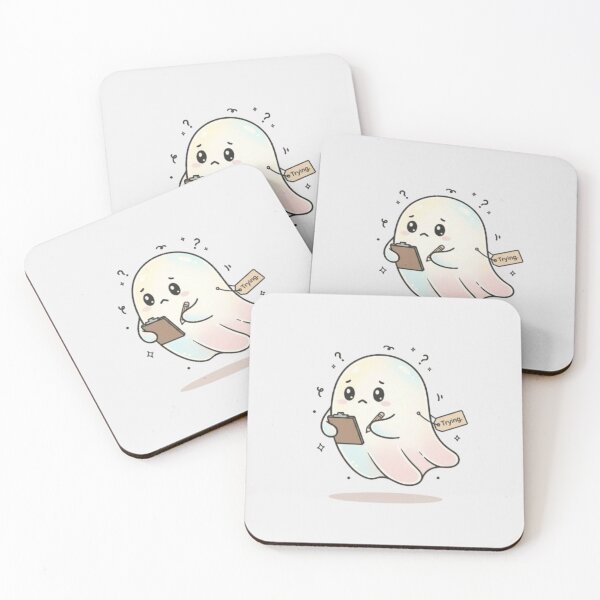 Item preview, The Overthinking Ghost designed and sold by TheVibingartist.
