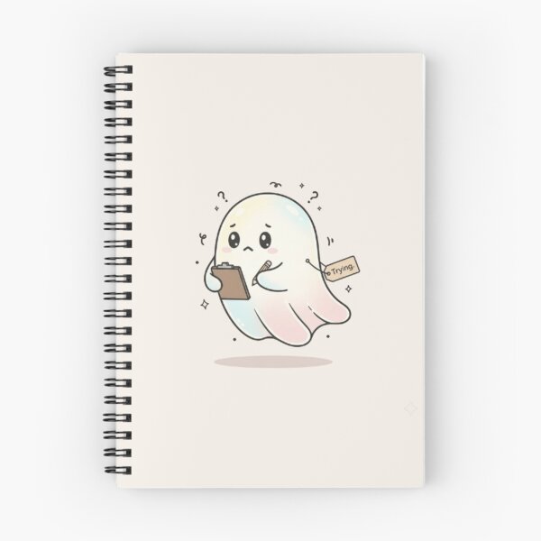 Item preview, The Overthinking Ghost designed and sold by TheVibingartist.