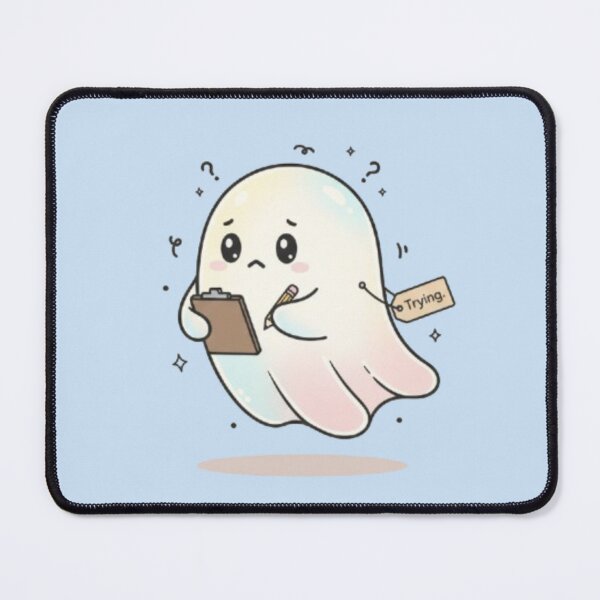 Item preview, The Overthinking Ghost designed and sold by TheVibingartist.