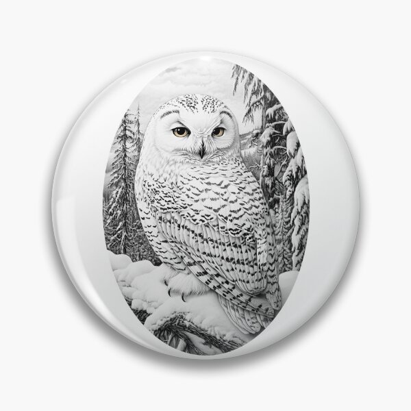 Item preview, Snowy Owl In The Winter Forest designed and sold by AlchemyColor.