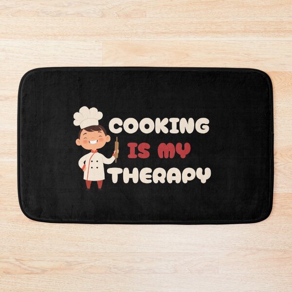 Item preview, Cooking Is My Therapy – Cute Chef Art designed and sold by Mingooshop.