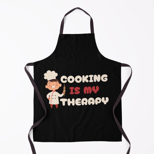 Item preview, Cooking Is My Therapy – Cute Chef Art designed and sold by Mingooshop.