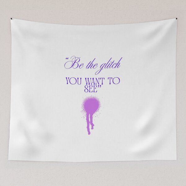 Item preview, Be the Glitch You Want to See pink designed and sold by SloganSauce.