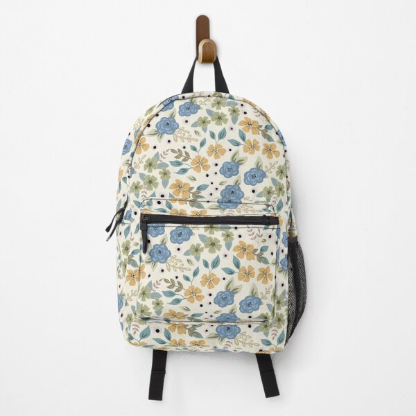 Artikelvorschau, Moody Blues Floral - creme entworfen und verkauft von Willow & Grace Designs.
