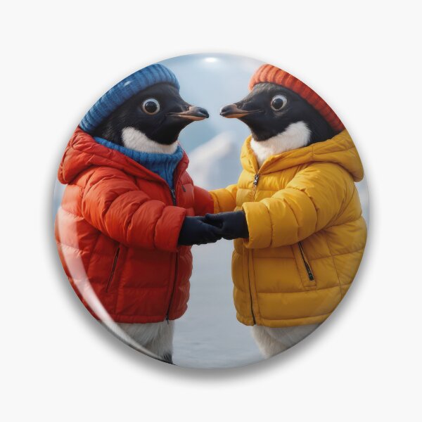 Item preview, Pair of Penguins Ice Skating On an Artic Lake designed and sold by Maria Dryfhout.