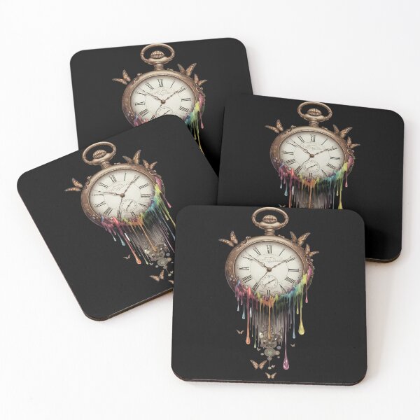 Item preview, Surreal Steampunk Melting Pocket Watch Art designed and sold by sky11PP.