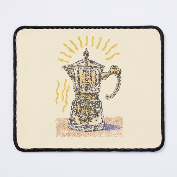 Item preview, Moka Pot Coffee Art – Pointillism Style Brew designed and sold by Mystikos Art.