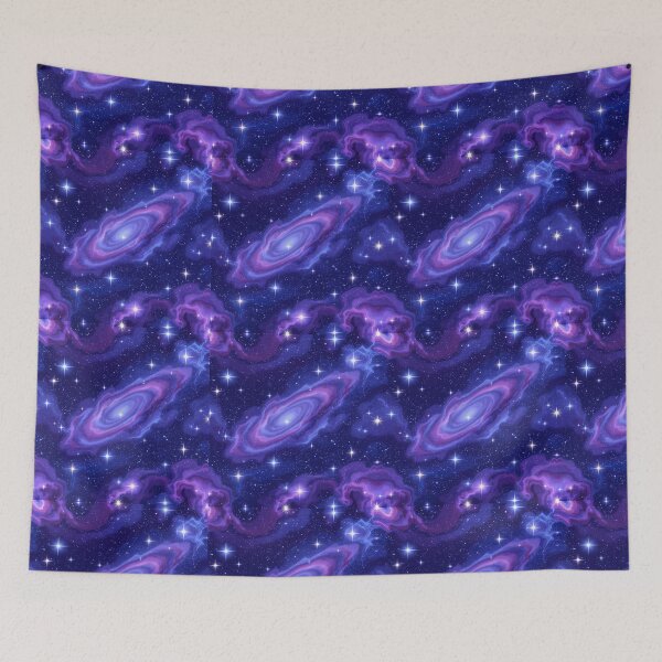 Item preview, Galaxy Pattern – Deep Space Stars & Nebula | Cosmic Background | Space Fabric Print | Bedding & Home Decor Design designed and sold by HappySproutArt.