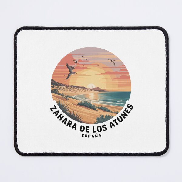 Item preview, Zahara de los Atunes Spain - Retro Coastal Sunset Illustration designed and sold by CircinusStore.
