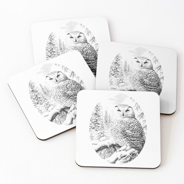 Item preview, Snowy Owl In The Winter Forest designed and sold by AlchemyColor.