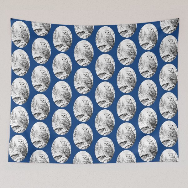 Item preview, Snowy Owl In The Winter Forest designed and sold by AlchemyColor.