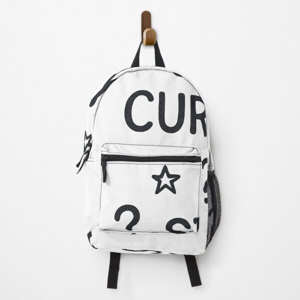 Item preview, “Stay curious.” — little doodle stars and question marks designed and sold by Stoneriez.