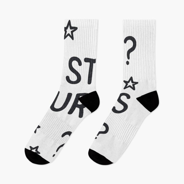 Item preview, “Stay curious.” — little doodle stars and question marks designed and sold by Stoneriez.