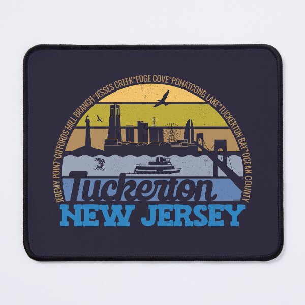 Item preview, Tuckerton New Jersey Sunset Retro Vintage Local Pride Logo designed and sold by CRHPOD20.