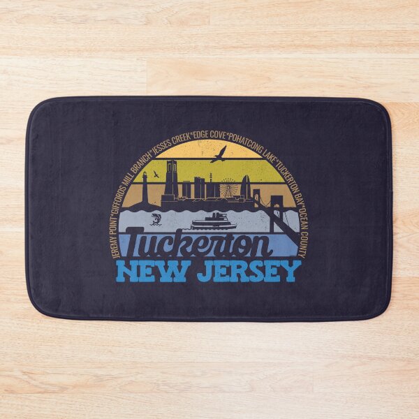 Item preview, Tuckerton New Jersey Sunset Retro Vintage Local Pride Logo designed and sold by CRHPOD20.