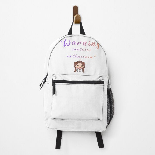 Item preview, Warning: Contains Enthusiasm – Cute little Quote Design designed and sold by SloganSauce.