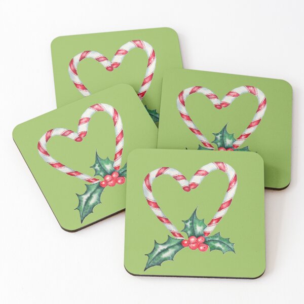 Item preview, Watercolour Christmas Candy Cane Xmas cards designed and sold by Yarlseri.