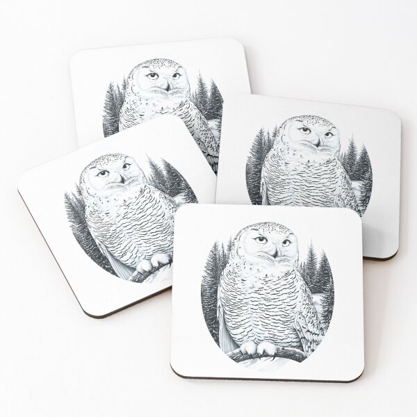 Item preview, Snowy Owl In The Winter Forest designed and sold by AlchemyColor.