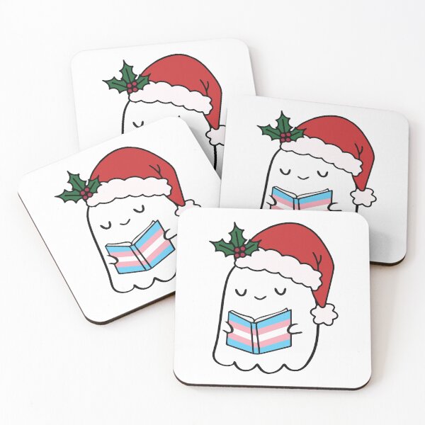 Item preview, Trans Book Lover Ghost – Christmas Holiday Design designed and sold by Cannaxes Studio.