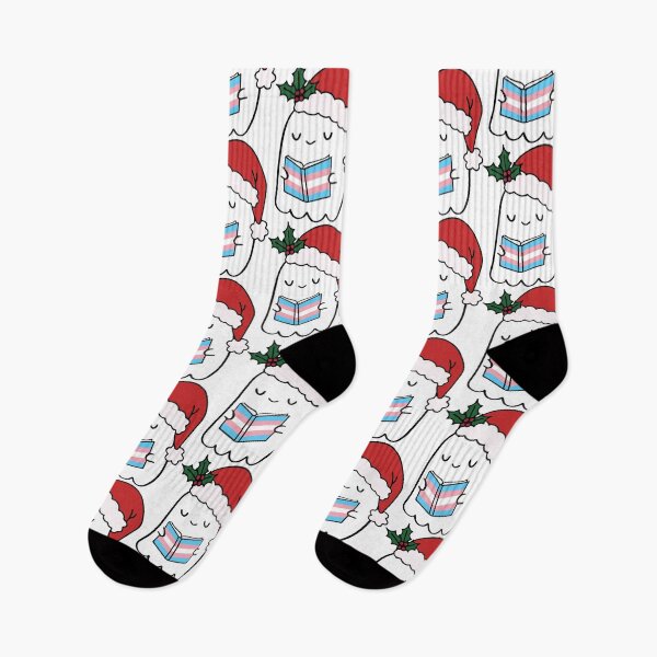 Item preview, Trans Book Lover Ghost – Christmas Holiday Design designed and sold by Cannaxes Studio.