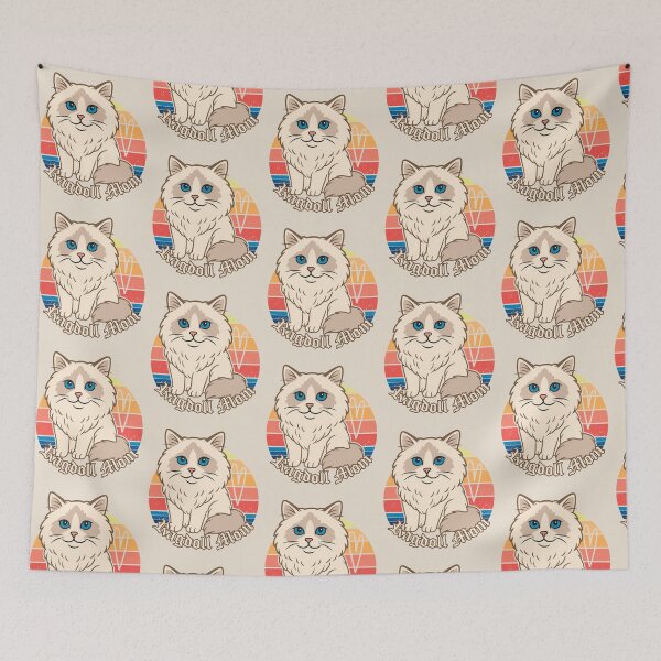 Item preview, Retro Ragdoll Cat Mom Vintage designed and sold by kaszczyszko.