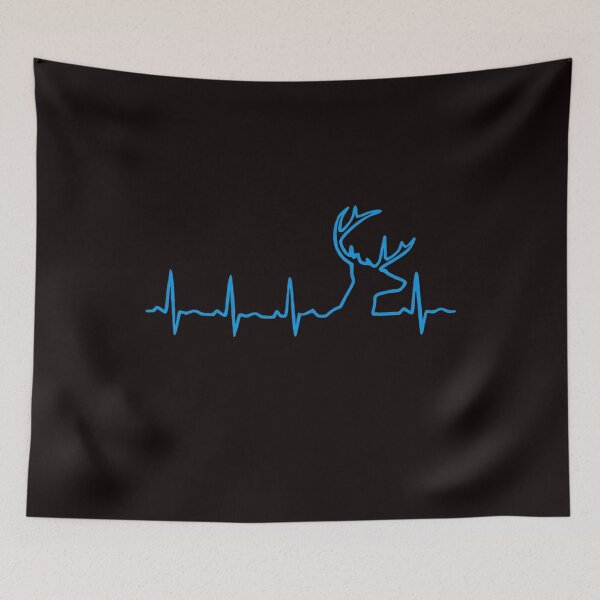 Item preview, Hunting For Men, Deer Hunting, Mens Buck Pulse, Hunting Camp, Heartbeat, Gift For Hunters, Deer Pulse EKG designed and sold by DesignDenDo ⭐⭐⭐⭐⭐.