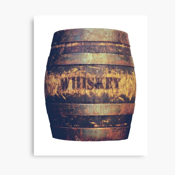 Rustic American Whiskey Barrel Canvas Print