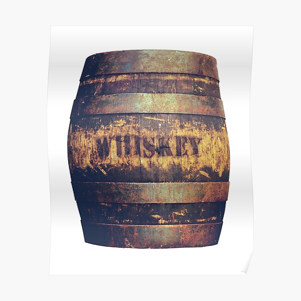 Rustic American Whiskey Barrel Poster